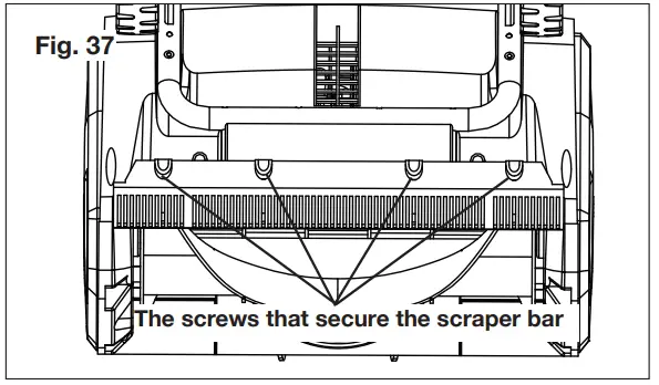 Replacing the Scraper Bar
