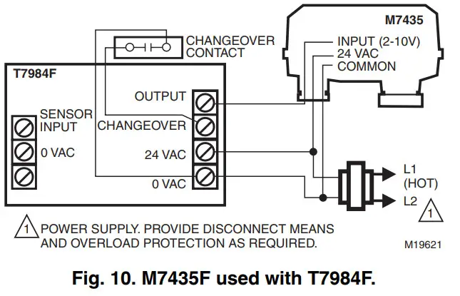 Honeywell M6410A Non-Spring And Spring Return - 0. M7435F used with