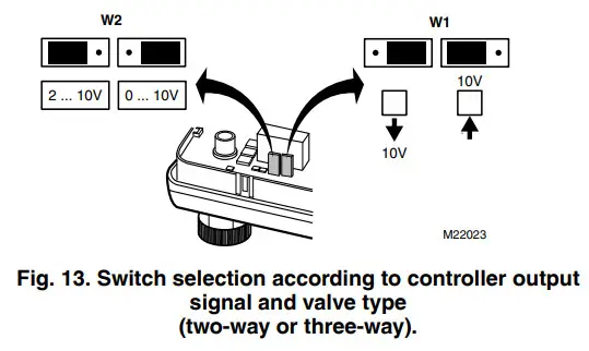 Honeywell M6410A Non-Spring And Spring Return Input Signal-