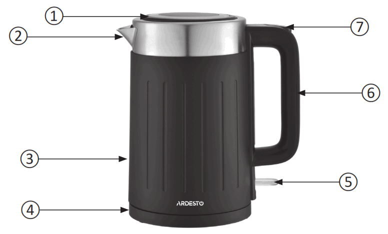 ARDESTO EKL-F18B Electric Kettle - 1