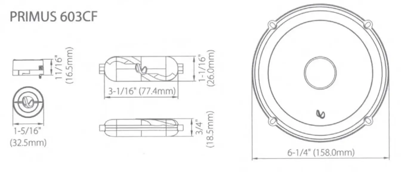 Infinity PRIMUS 603CF Speakers 2