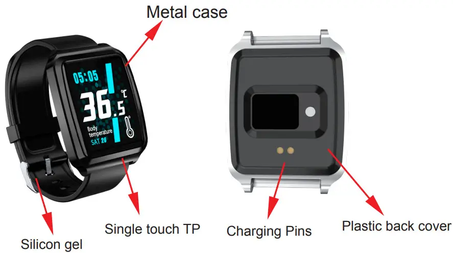 NOWLEY SMART 21-2036 Tempe II SmartWatch -Product Overview