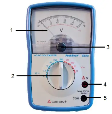 PeakTech-3202-Analog-Voltmeter-fig1