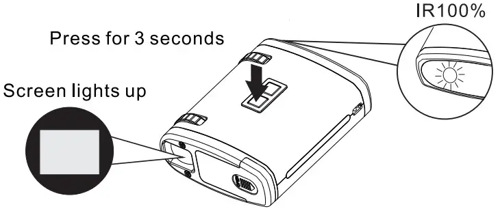 CARSON NV200 miniAura Digital Night - Switching On