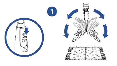 Lift the mop straight up