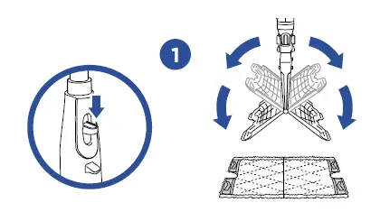 Lift the mop straight up