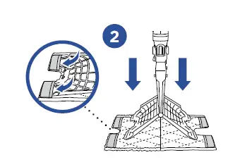 Slip the mop head’s