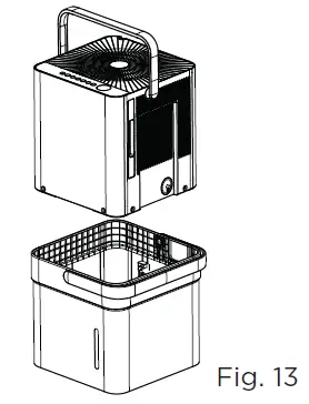 Midea MAD20S1QWT 20-Pint Smart WiFi Dehumidifier FIG 17