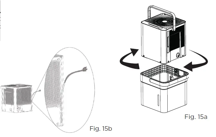 Midea MAD20S1QWT 20-Pint Smart WiFi Dehumidifier FIG 19
