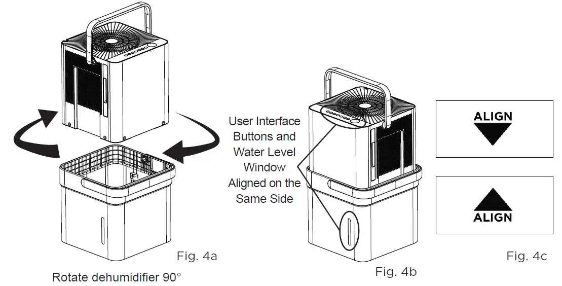 Midea MAD20S1QWT 20-Pint Smart WiFi Dehumidifier FIG 6