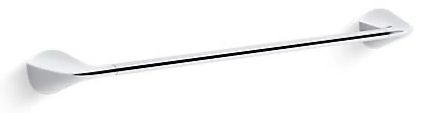 KOHLER R31182-BL Avail 18-in Matte Black Wall Mount Single Towel Bar