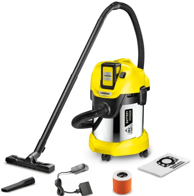 KARCHER WD 3 Battery Battery Wet-Dry Vacuum Cleaner