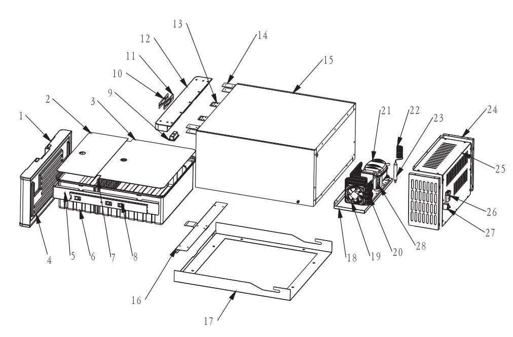 EVAKOOL DC40 Drawer Fridge Instruction Manual - DC40 Parts
