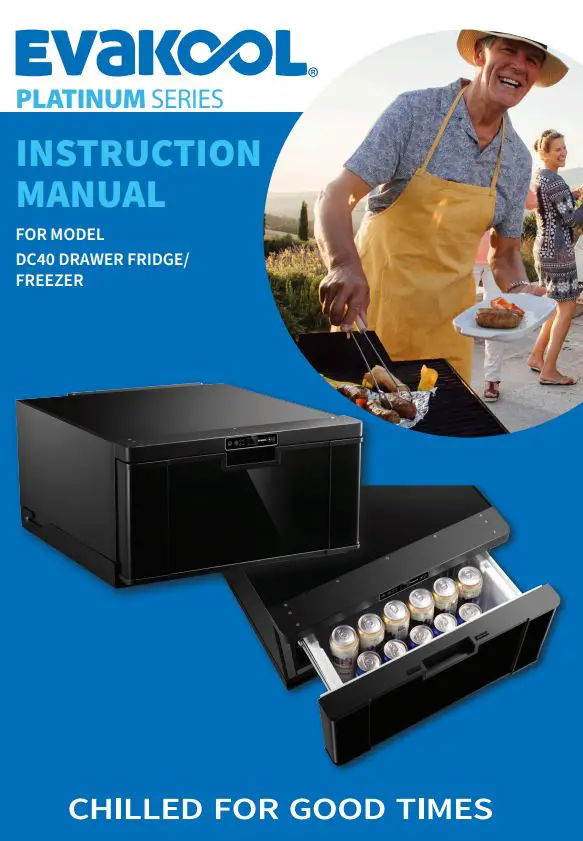 EVAKOOL DC40 Drawer Fridge Instruction Manual