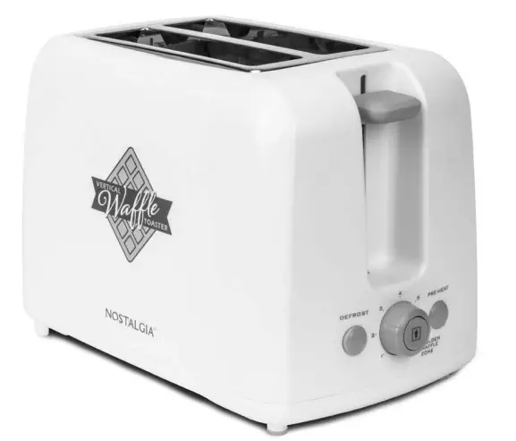 NOSTALGIA NWFLT2IVY Breakfast Frozen Waffle Toaster