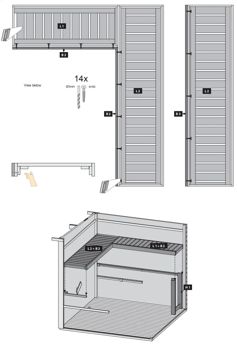 Karibu 16948 Simon 3 Saunahaus - fig24