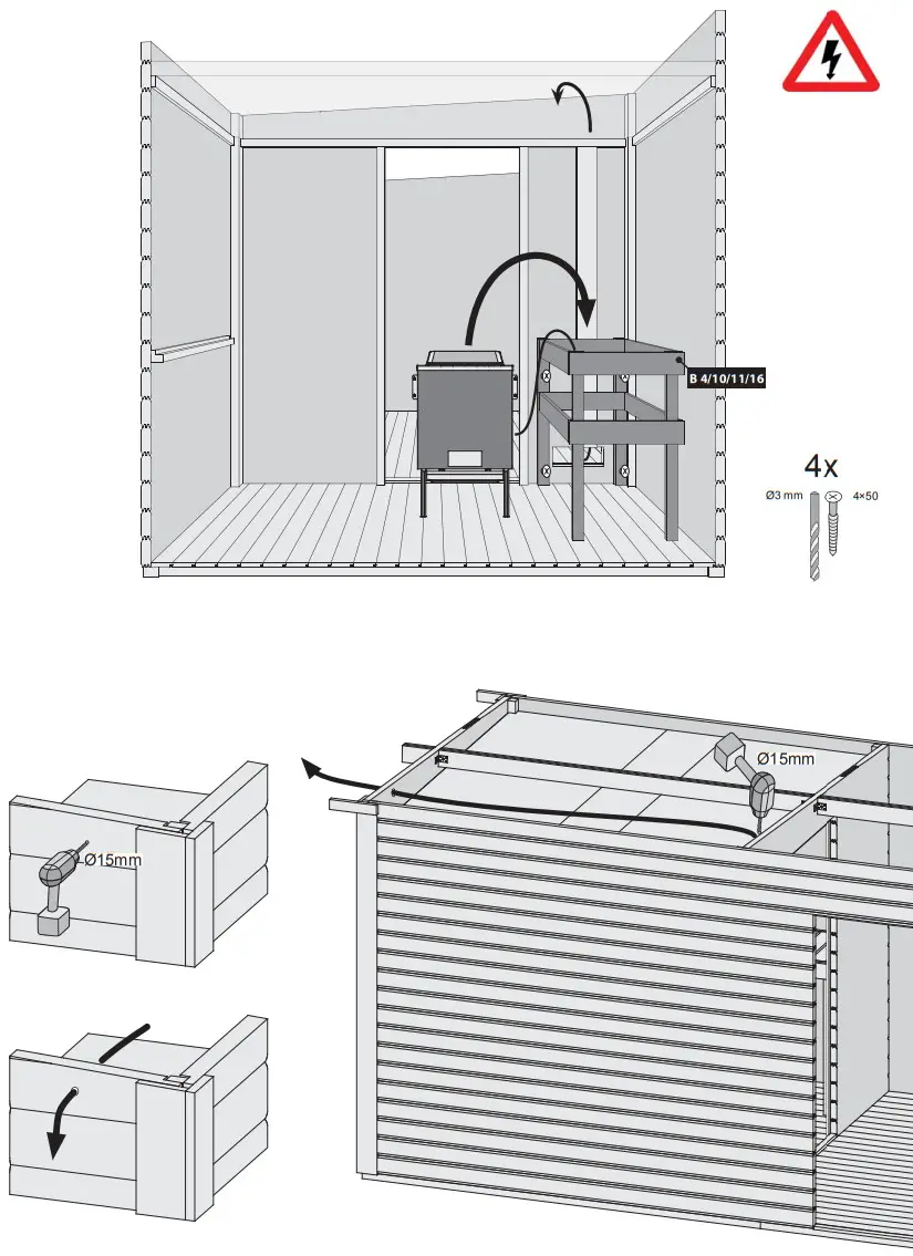 Karibu 16948 Simon 3 Saunahaus - fig29