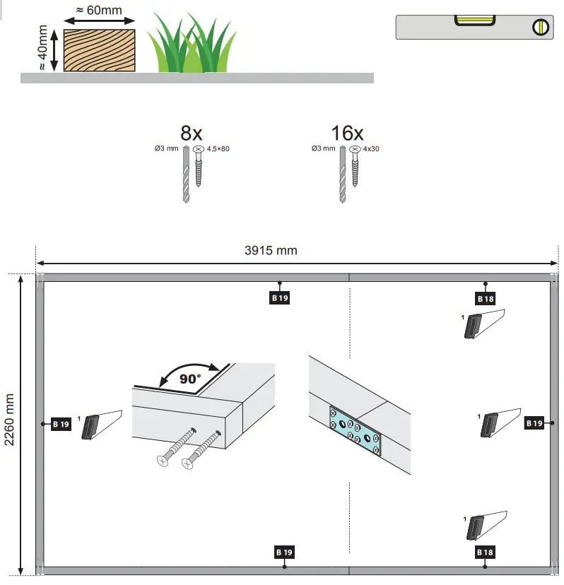 Karibu 16948 Simon 3 Saunahaus - fig2