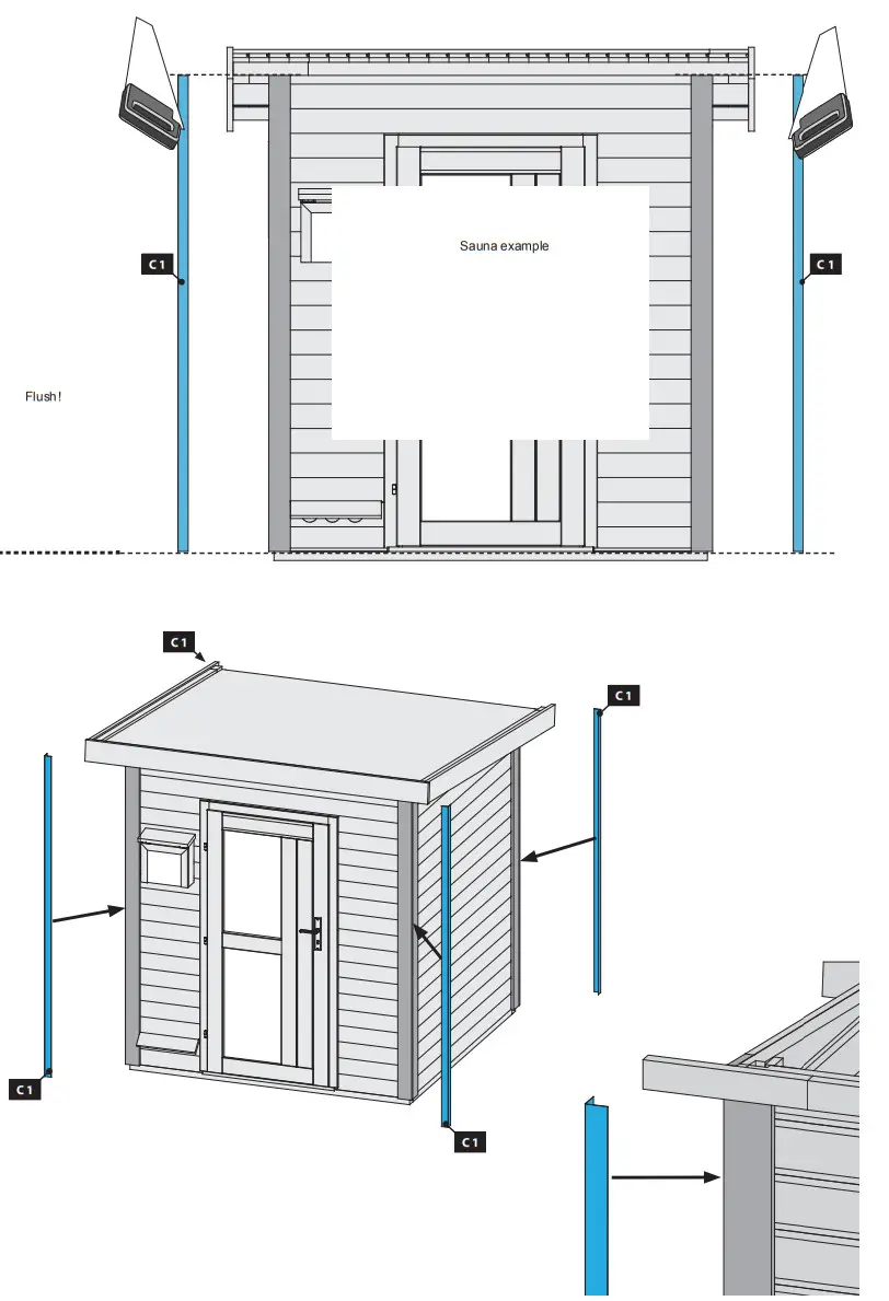 Karibu 16948 Simon 3 Saunahaus - fig46