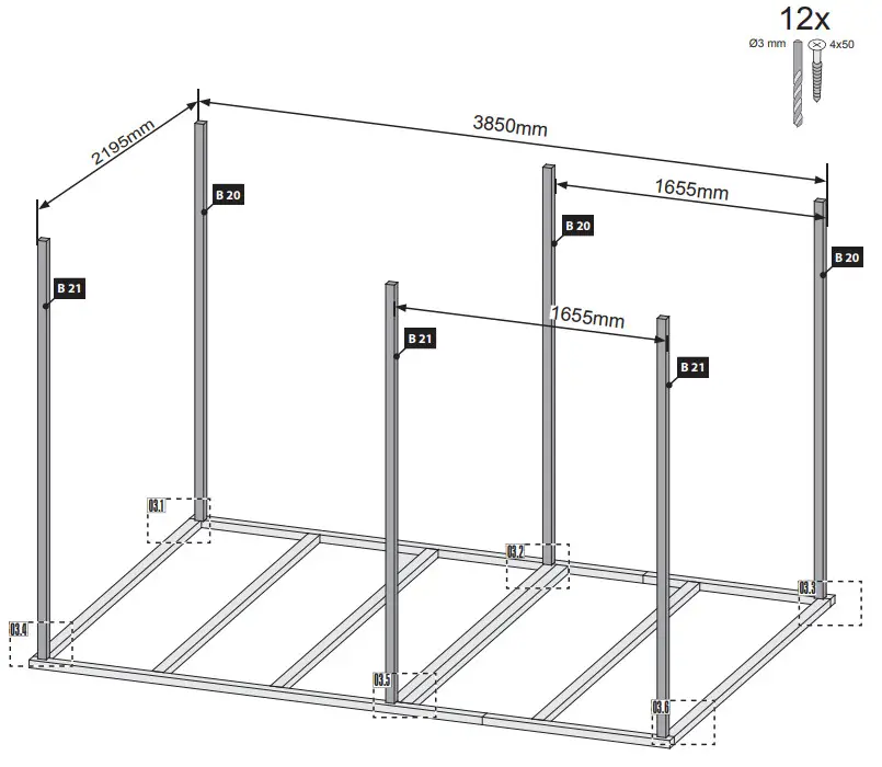 Karibu 16948 Simon 3 Saunahaus - fig5
