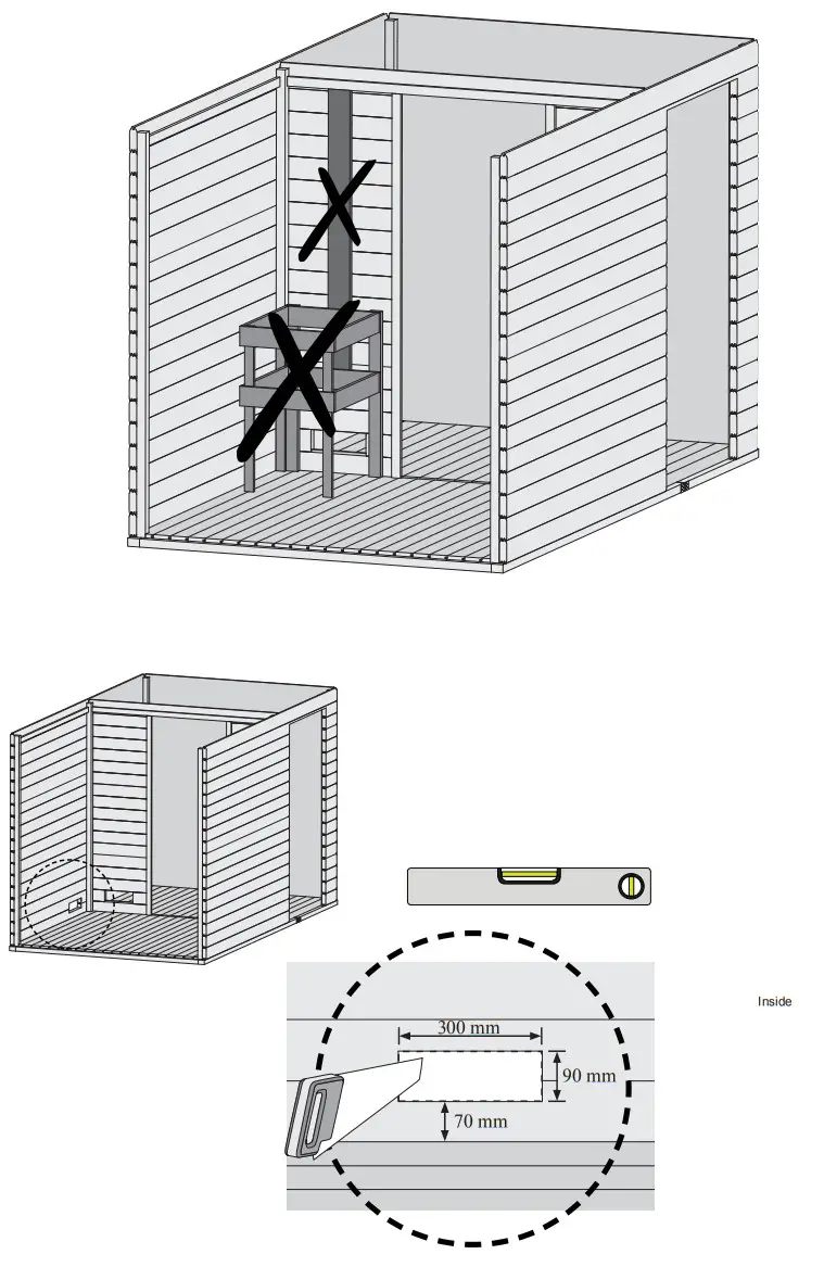 Karibu 16948 Simon 3 Saunahaus - fig53