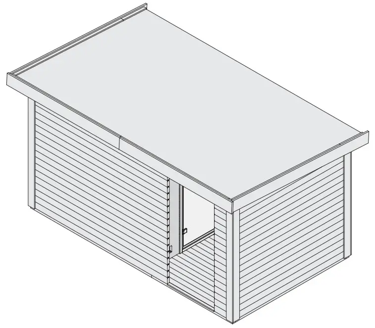Karibu 16948 Simon 3 Saunahaus