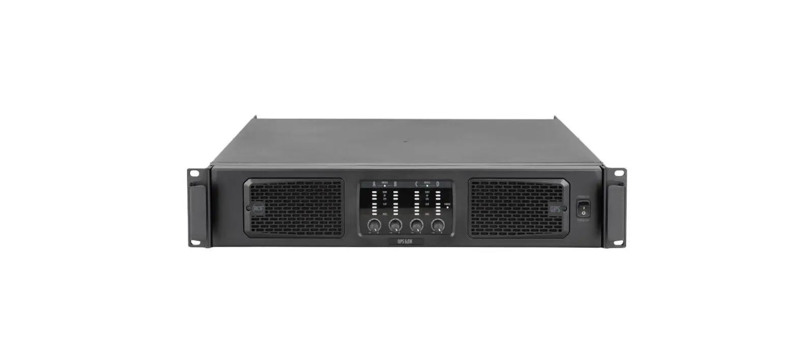 Rcf Qps 6.0k Four Channel Power Amplifiers User Manual Rcf Qps 6.0k Four Channel Power Amplifiers User Manual