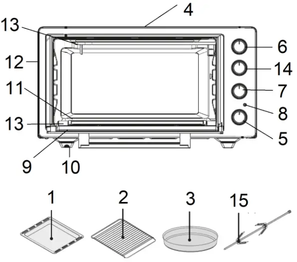 G3FERRARi G10154 ROSTO 58 Electric oven with Convection and Rotisserie - Overview