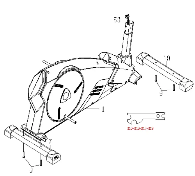 HMS-H6191W-Elliptical-Machine-Cross-Trainer-fig-4