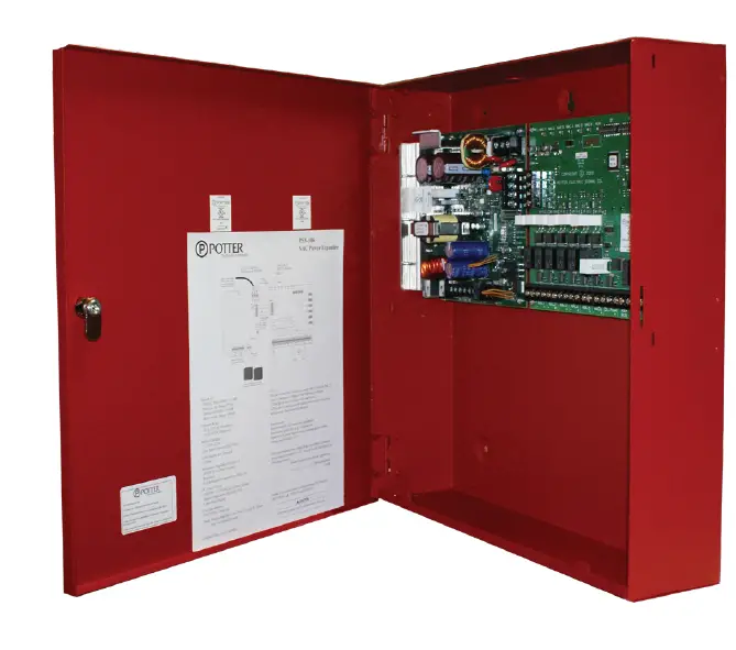 POTTER PSN-64 6A Conventional Power Supply with 4 Outputs