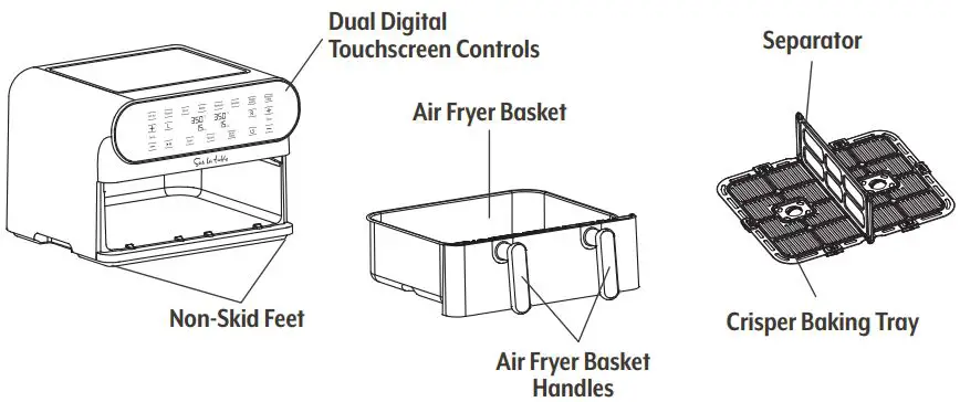 Sur-La-Table-SLT-1805-Single-Or-Double-Basket-Air-Fryer-FIG 4