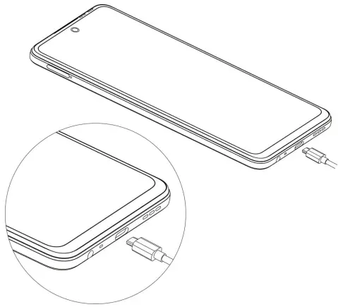 Infinix X6815C Smartphone - Charging the phone