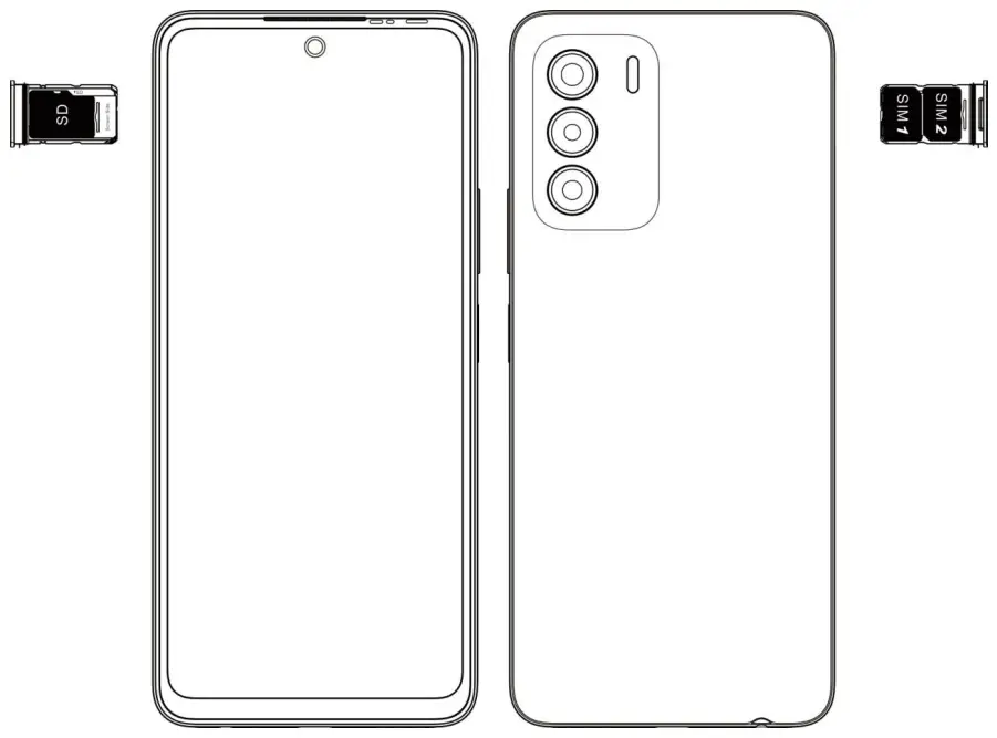 Infinix X6815C Smartphone - SD card installation