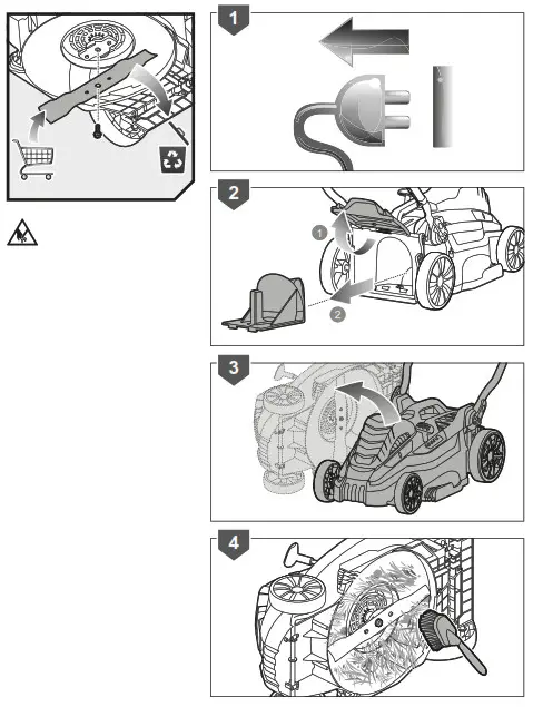 RYOBI RLM18E40H Electric Lawn Mower - Fig10