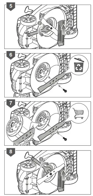 RYOBI RLM18E40H Electric Lawn Mower - Fig10