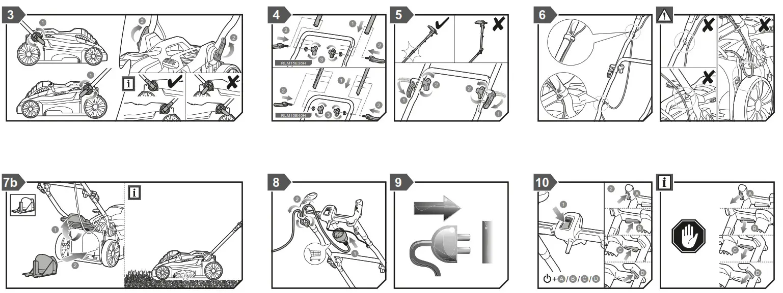 RYOBI RLM18E40H Electric Lawn Mower - Fig5