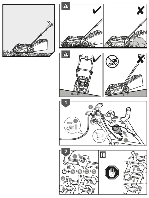 RYOBI RLM18E40H Electric Lawn Mower - Fig8