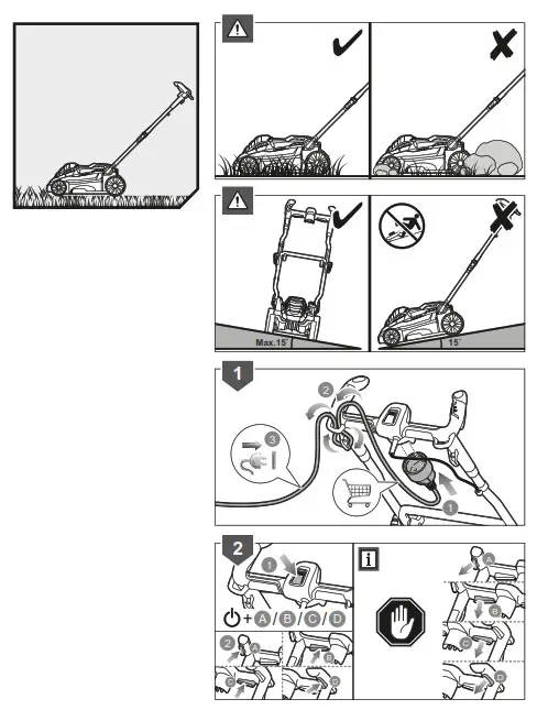 RYOBI RLM18E40H Electric Lawn Mower - Fig9