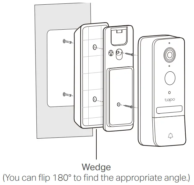TP Link Tapo Video Doorbell Camera Kit D230 - Adjust Angle