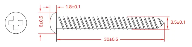 TP Link Tapo Video Doorbell Camera Kit D230 - Size