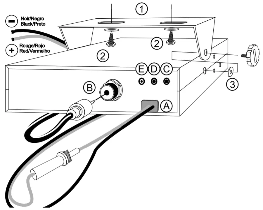 PRESIDENT ANDY II FCC CB Radio-MOUNTING DIAGRAM 2