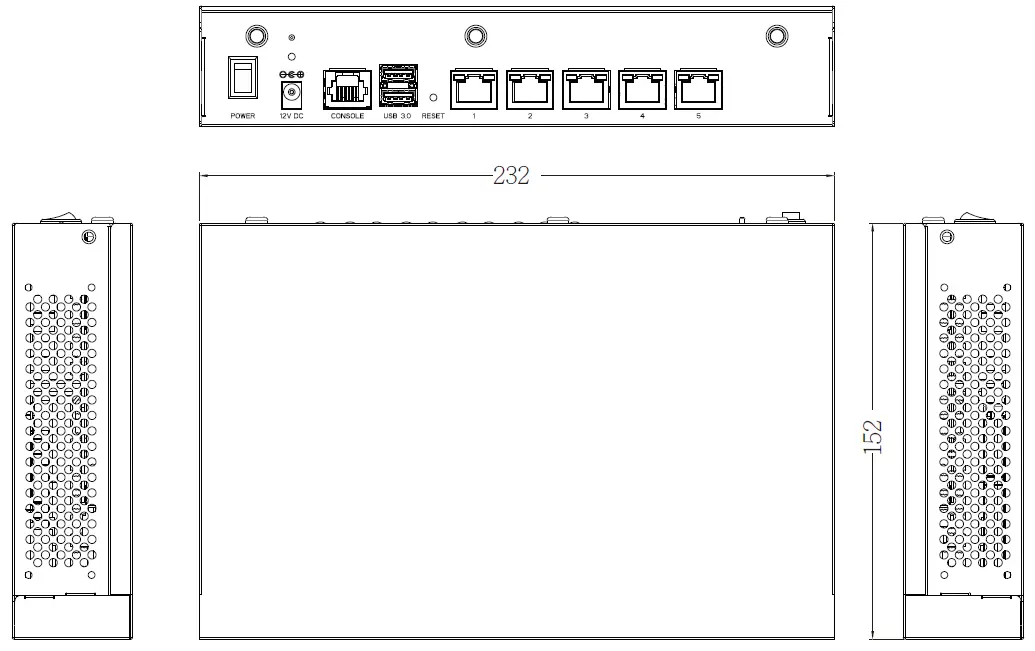 PLANET Renewable Energy Management Controller NMS-360 Physical Specifications