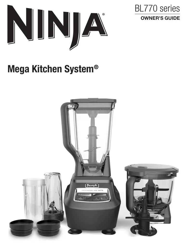 Ninja BL770 Series Mega Kitchen System Owner's Guide