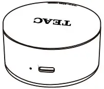 TEAC TWSMJV6 True Wireless Earbuds with Wireless Charging - Charging case