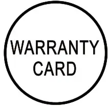 Warranty card