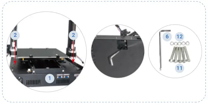TENLOG Hands 2 Pro Independent Dual Extruder 3D Printer - How to Assemble 1