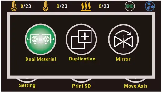 TENLOG Hands 2 Pro Independent Dual Extruder 3D Printer - How to Use Touch Screen 5