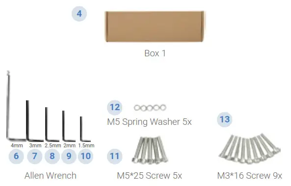 TENLOG Hands 2 Pro Independent Dual Extruder 3D Printer - Parts List 4