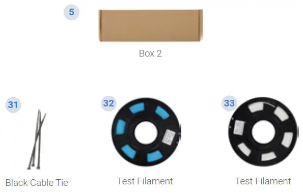 TENLOG Hands 2 Pro Independent Dual Extruder 3D Printer - Parts List 5