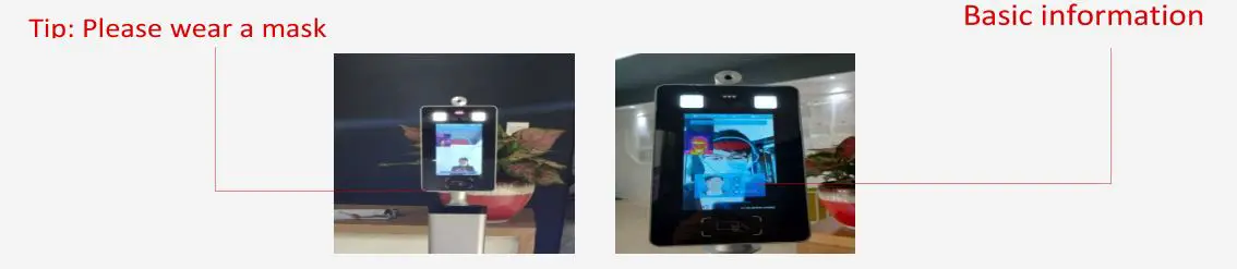 Kiosk Temperature Scanner Station Tower 1 - Check mask function